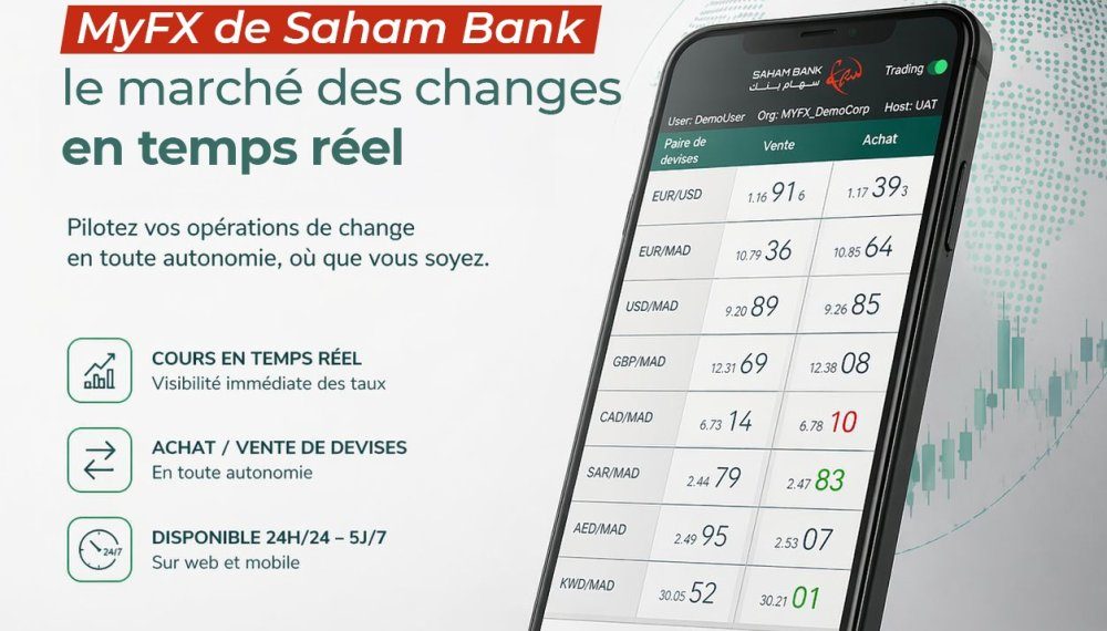 بنك صحراء بنك يطلق تطبيق MyFX للصرافة الإلكترونية المخصصة للشركات