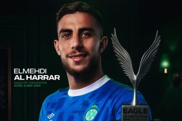 مهدي الحرار يتوج بجائزة أفضل لاعب في الرجاء لشهري أبريل وماي